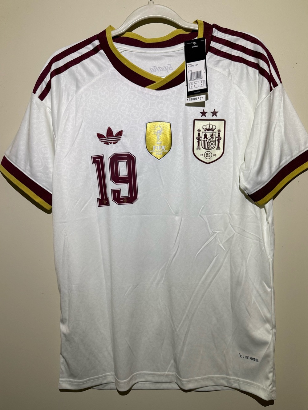 Spain World Cup 2026 Away Jersey - Lamine #19